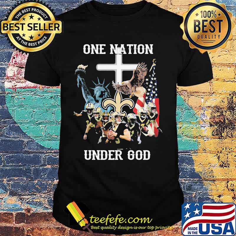 New orleans saints one nation under god shirt