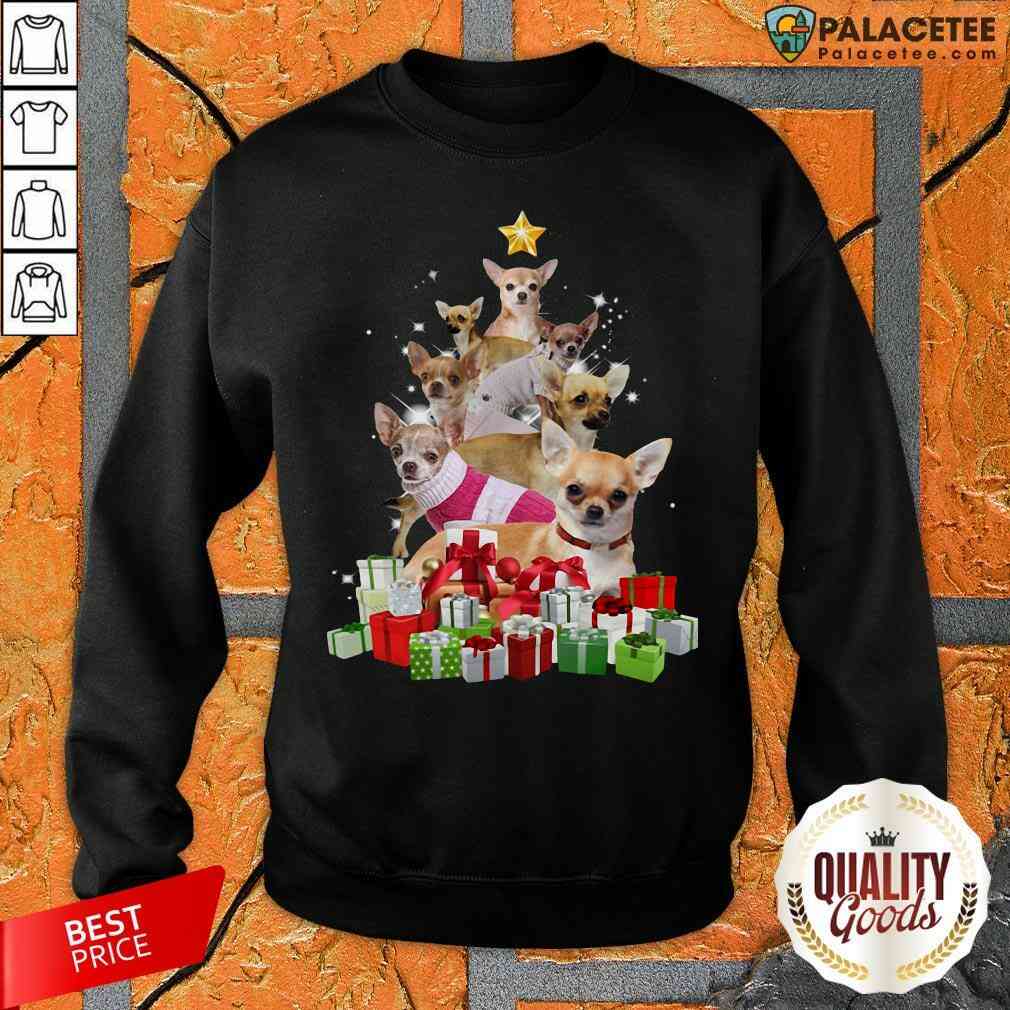 Nice Chihuahua Christmas Tree Shirt
