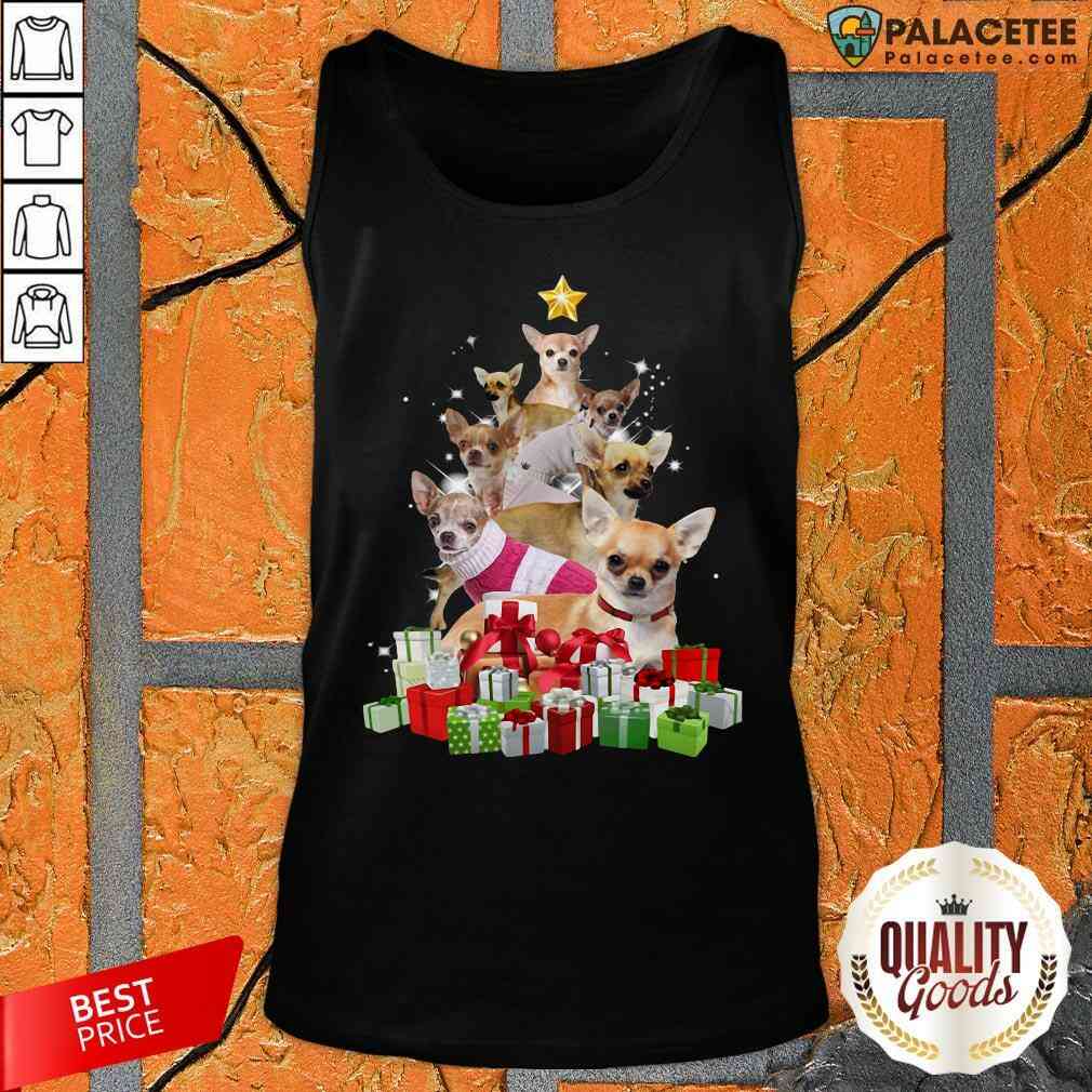 Nice Chihuahua Christmas Tree Shirt