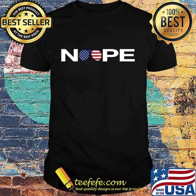 Nope Glass American Flag Shirt