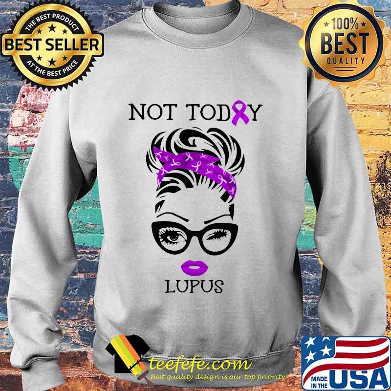 Not To Day Lupus Ladies Ribbon Purple Shirt Sweater Not To Day Lupus Ladies Ribbon Purple Shirt Sweater