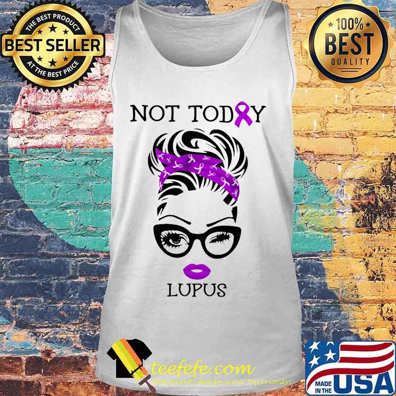 Not To Day Lupus Ladies Ribbon Purple Shirt Tank top Not To Day Lupus Ladies Ribbon Purple Shirt Tank top