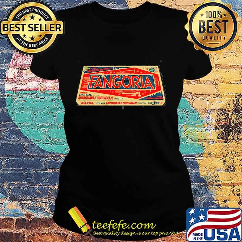 Official Fangoria Trademark Carton Box Shirt Ladies tee Official Fangoria Trademark Carton Box Shirt Ladies tee