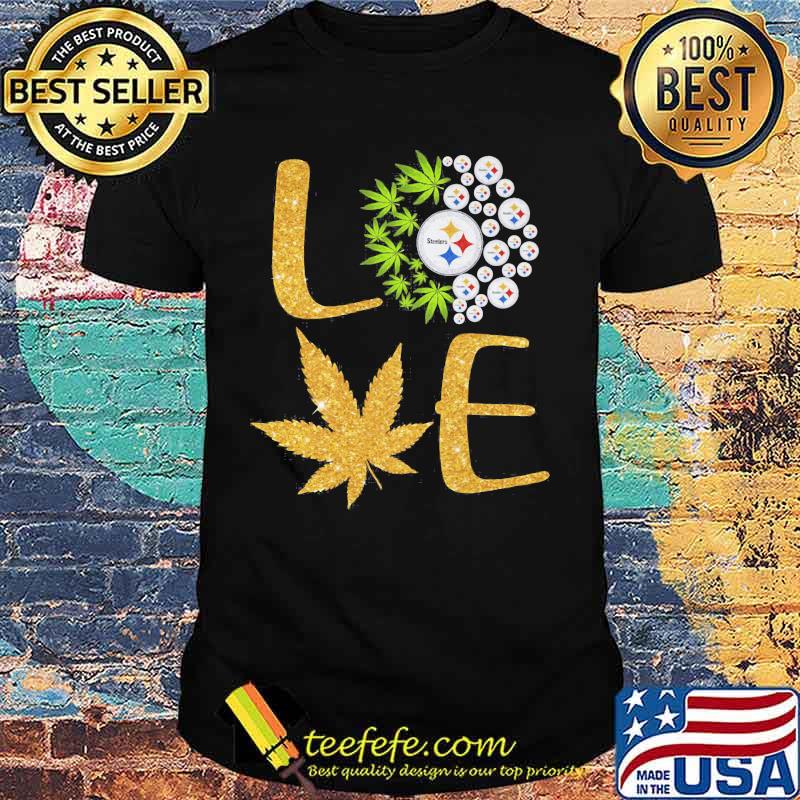 Official Love Steelers Cannabis Football Shirt