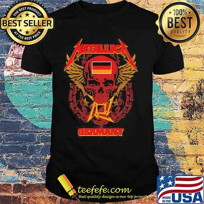 Official Metallic Germany Skull Flag Shirt
