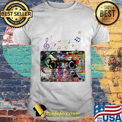 Official Music Tapes Colors Staves Pink Floyd Shirt