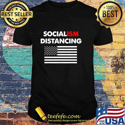 Official Socialism Distancing American Flag Shirt