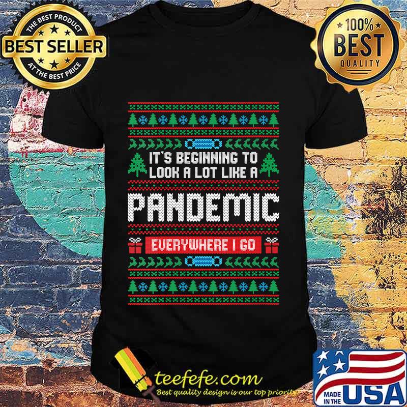 Pandemic sweater style funny christmas pajama for family shirt