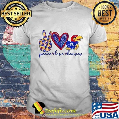Peace love kansas jayhawks shirt