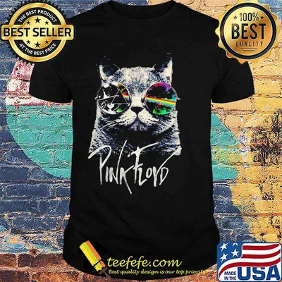Pink Floyd Cat Sunglasses Lgbt Rainbow Shirt