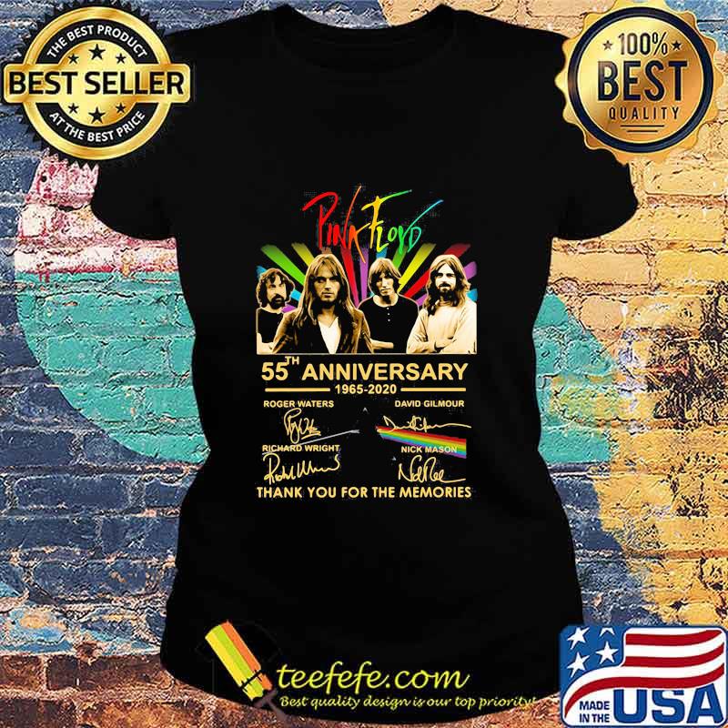 Pink Floyd Lgbt 55th Anniversary Signatures Thank For The Memories Shirt Ladies tee Pink Floyd Lgbt 55th Anniversary Signatures Thank For The Memories Shirt Ladies tee