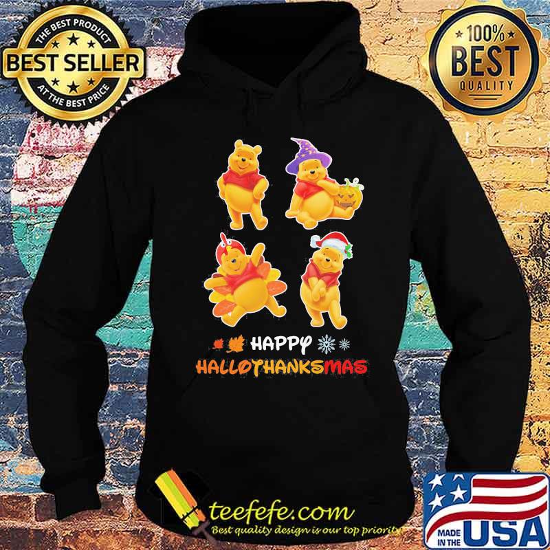 Pooh happy hallothanksmas s Hoodie Pooh happy hallothanksmas s Hoodie