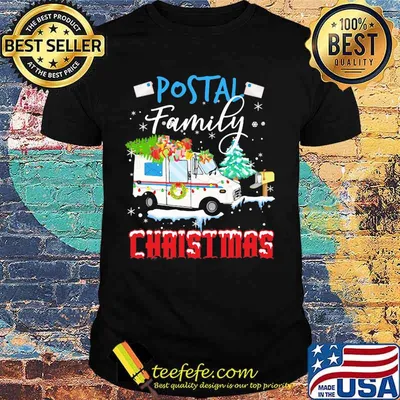 Postal family christmas gift shirt