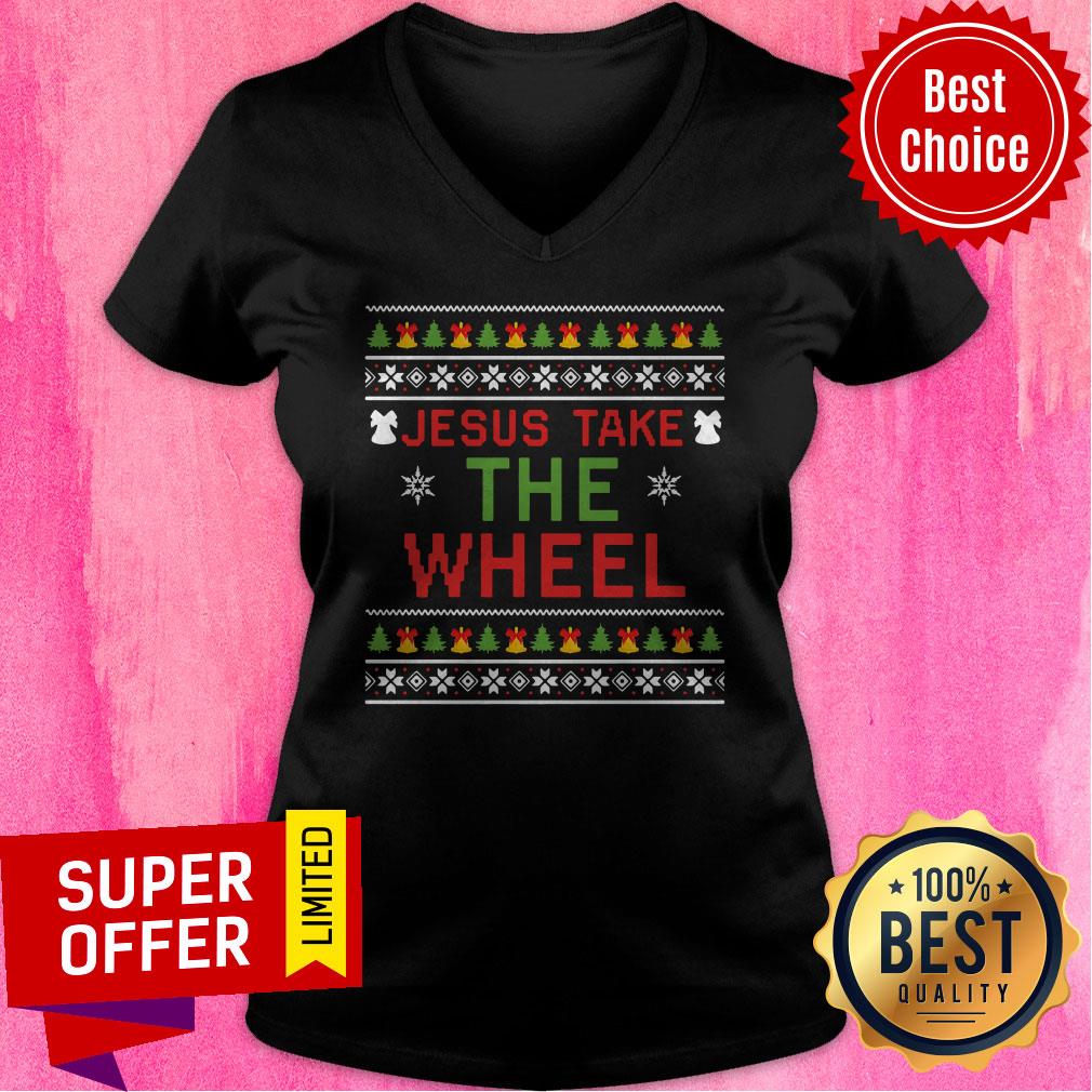 Premium Jesus Take The Wheel Ugly Christmas Shirt