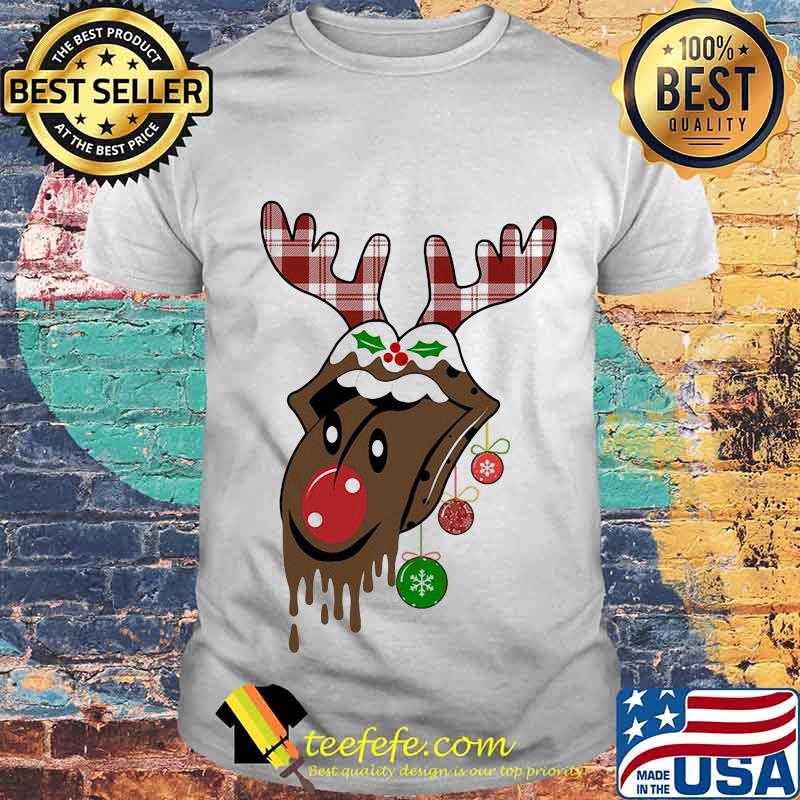 Reindeer Rolling Stones Merry Christmas Shirt