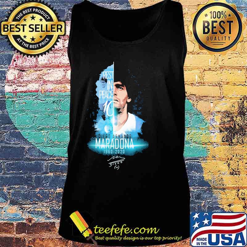 Rest In Peace Diego Armango 1960 2020 Legend Football Signature Shirt Tank top Rest In Peace Diego Armango 1960 2020 Legend Football Signature Shirt Tank top