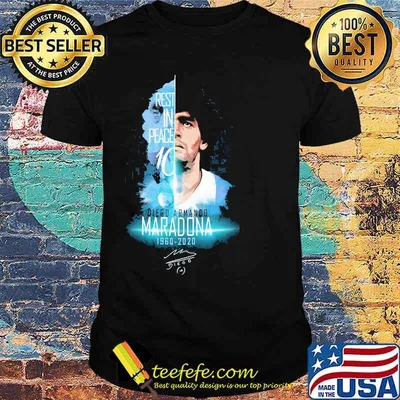 Rest In Peace Diego Armango 1960 2020 Legend Football Signature Shirt