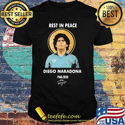 Rest In Peace Diego Maradona 1960 2020 Signature Shirt
