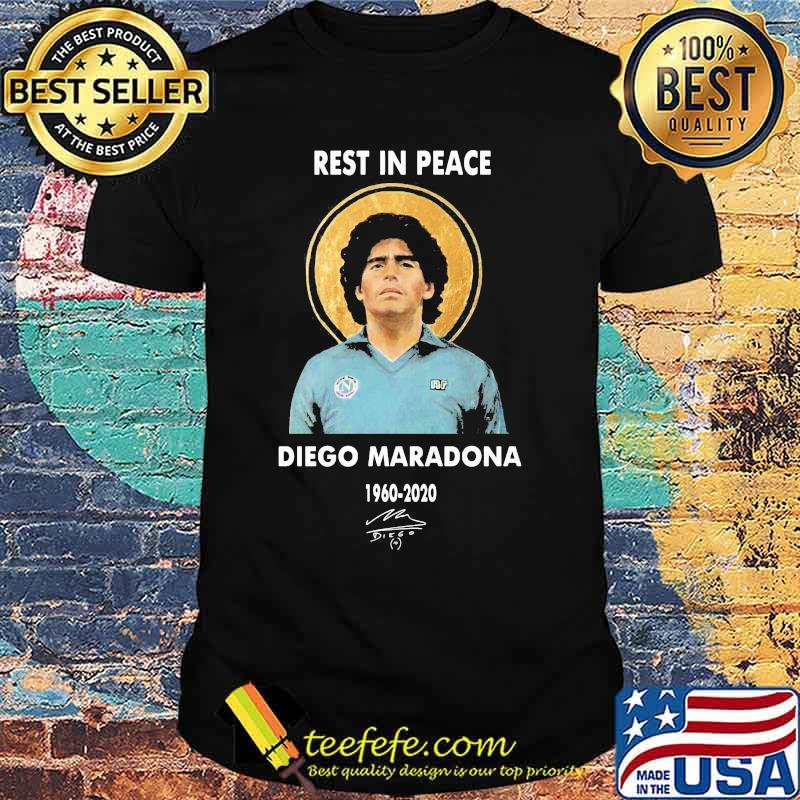 Rest In Peace Diego Maradona 1960 2020 Signature Shirt