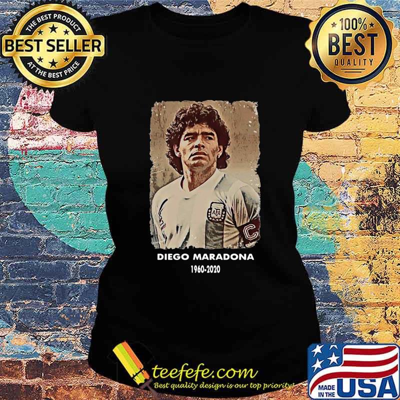 Rip Diego Maradona 1960 2020 Football Shirt Ladies tee Rip Diego Maradona 1960 2020 Football Shirt Ladies tee