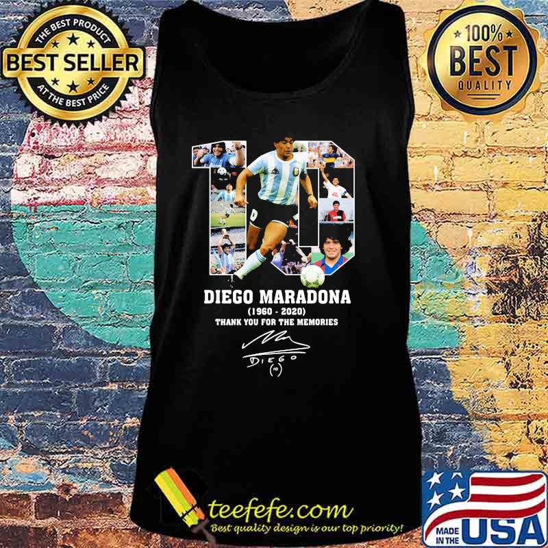 Rip Diego Maradona Argentinian Football Legend And World Signature Shirt Tank top Rip Diego Maradona Argentinian Football Legend And World Signature Shirt Tank top