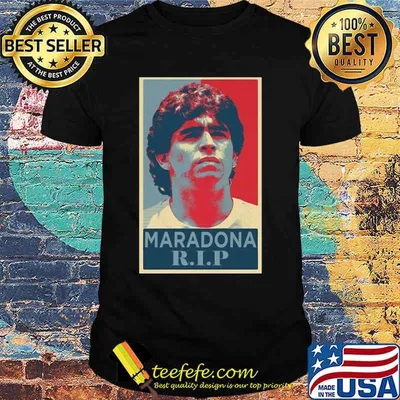 RIP Diego Maradona The Golden Boy Hand Of God Shirt
