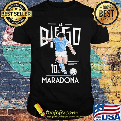 Rip El Diego Maradona Ten Football Shirt