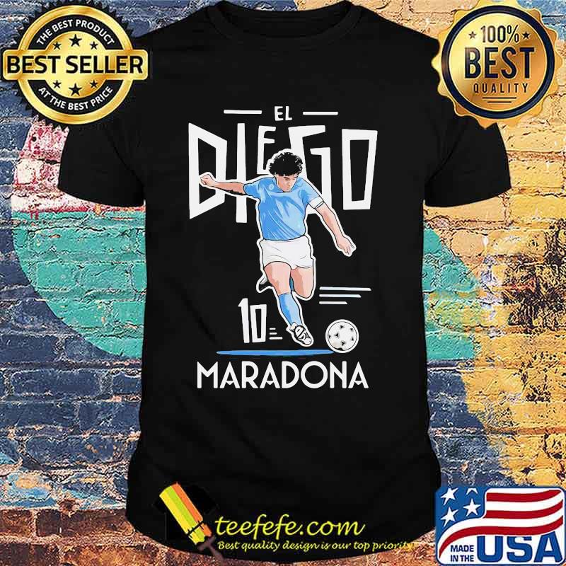 Rip El Diego Maradona Ten Football Shirt