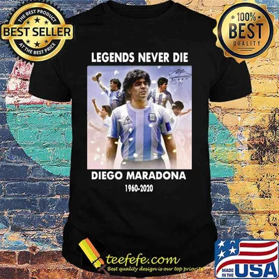Rip Legends Never Die Diego Maradona Rip 1960 2020 Sun Signature Shirt