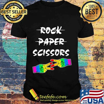Rock Paper Scissors Lgbt Shirt