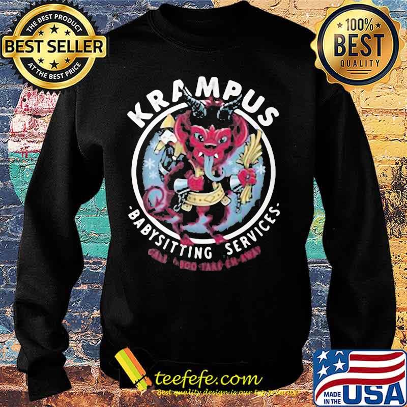 Satan krampus babysitting services s Sweater Satan krampus babysitting services s Sweater