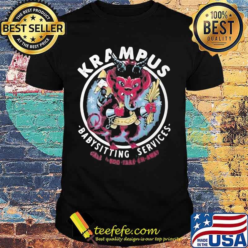 Satan krampus babysitting services shirt