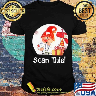 Scan This Santa Clause Mailbox Christmas Shirt