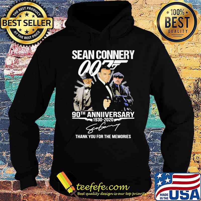 Sean connery 007 90th anniversary 1930 2020 thank you for the memories signature s Hoodie Sean connery 007 90th anniversary 1930 2020 thank you for the memories signature s Hoodie
