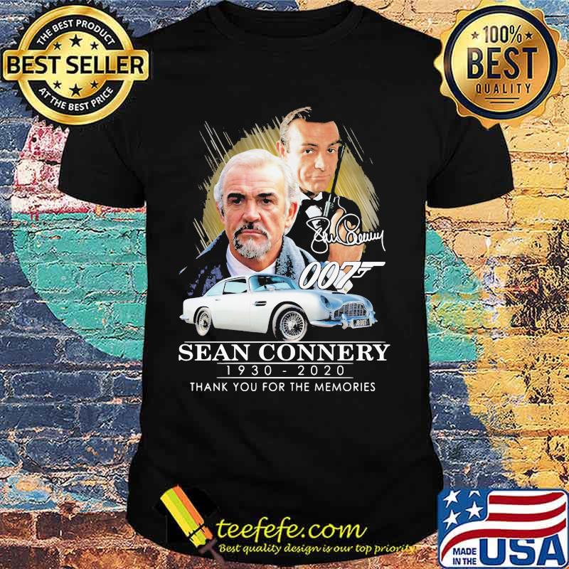 Sean connery 1930 2020 thank you for the memories signature shirt