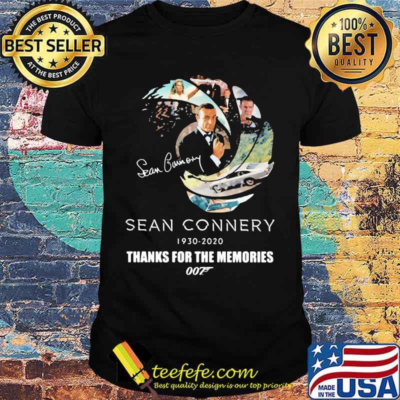 Sean connery 1930 2020 thank you for the memories signature shirt