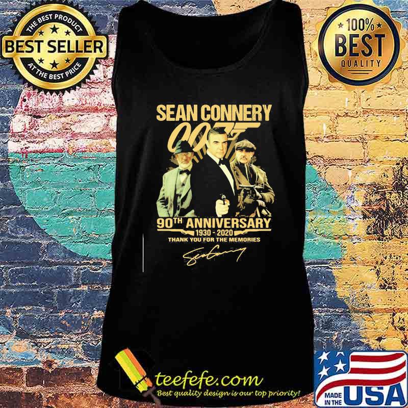 Sean connery 90th anniversary 1930 - 2020 thank you for the memories signatures s Tank top Sean connery 90th anniversary 1930 - 2020 thank you for the memories signatures s Tank top