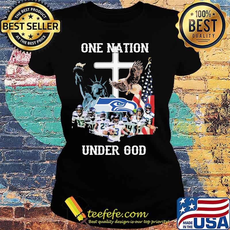 Seattle seahawks one nation under god s Ladies tee Seattle seahawks one nation under god s Ladies tee