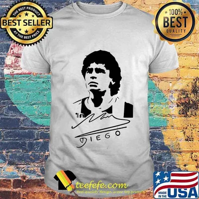 Signature Diego Maradona Legend Argentina World Cup N10 Shirt