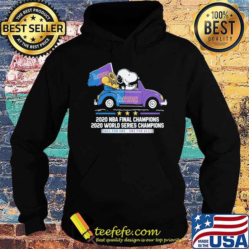 Snoopy and woodstock 2020 nba finals champions all for one los angeles lakers s Hoodie Snoopy and woodstock 2020 nba finals champions all for one los angeles lakers s Hoodie