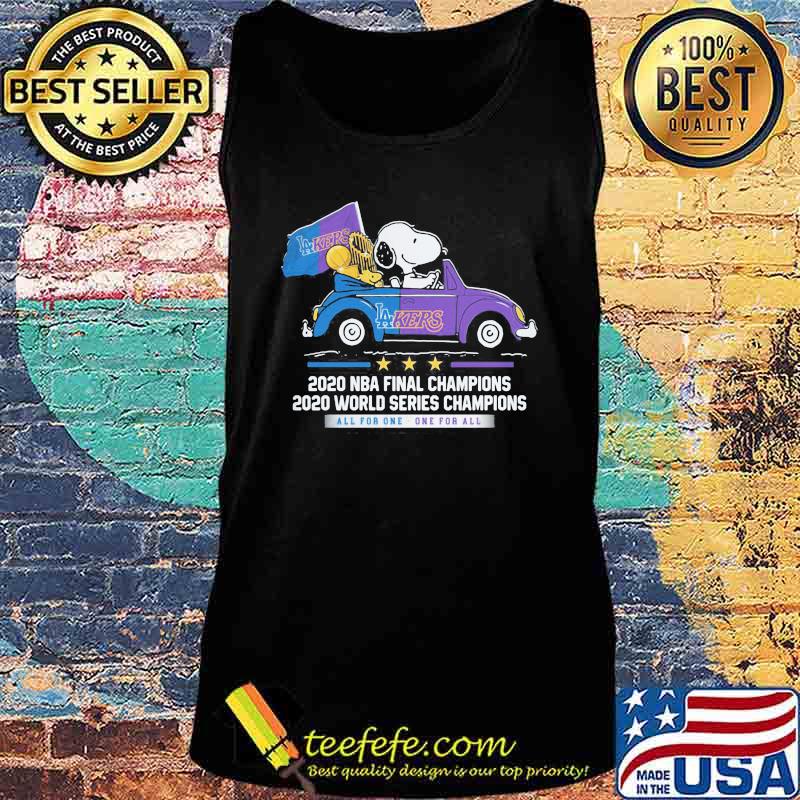 Snoopy and woodstock 2020 nba finals champions all for one los angeles lakers s Tank top Snoopy and woodstock 2020 nba finals champions all for one los angeles lakers s Tank top