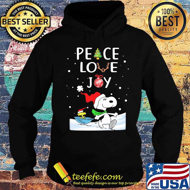 Snoopy and woodstock christmas peace love joy s Hoodie Snoopy and woodstock christmas peace love joy s Hoodie