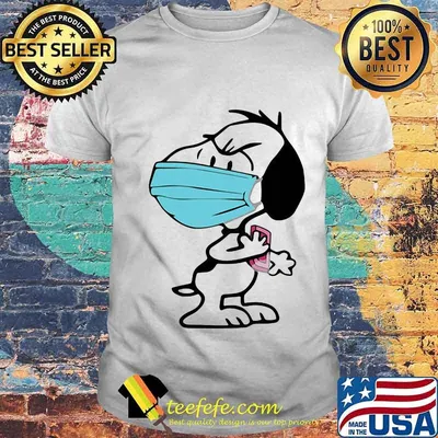 Snoopy Face Mask Quarantined 2020 Shirt