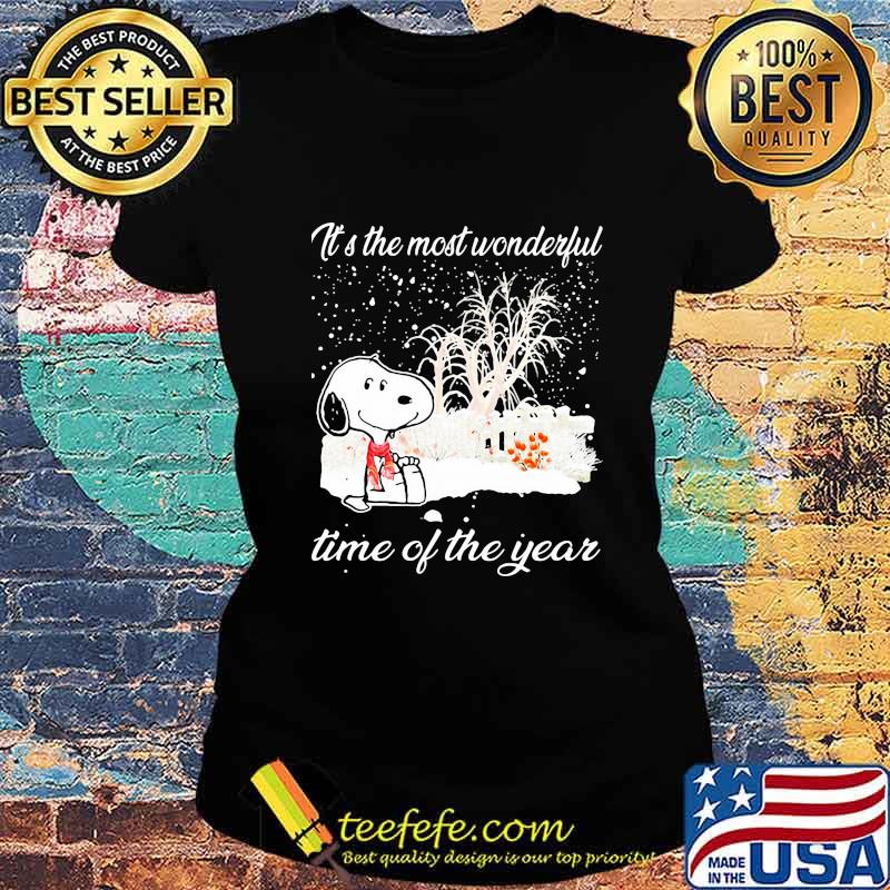 Snoopy it's the most wonderful time of the year s Ladies tee Snoopy it's the most wonderful time of the year s Ladies tee
