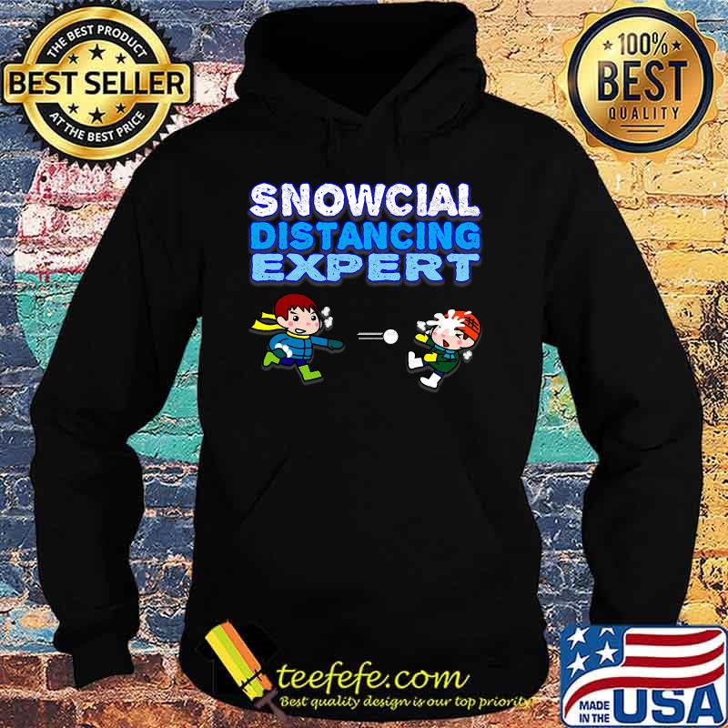 Snowcial Distancing Expert Boys Shirt Hoodie Snowcial Distancing Expert Boys Shirt Hoodie
