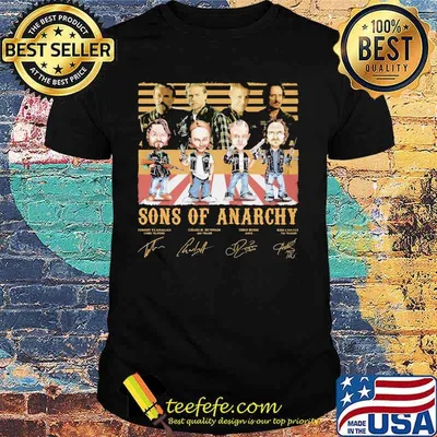 Sons of anarchy signatures vintage retro shirt