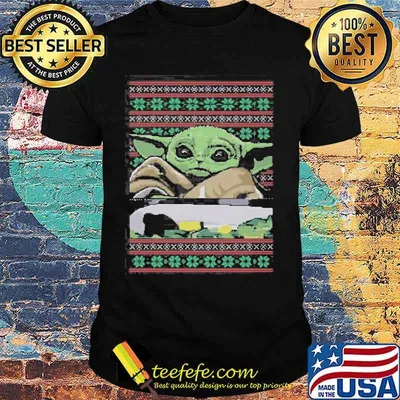 Star wars baby yoda ugly christmas shirt