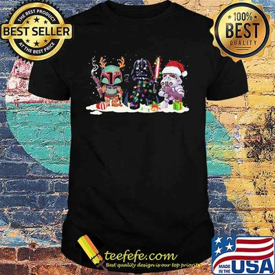 Star wars darth vader merry christmas light shirt