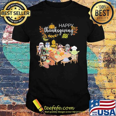 Star wars happy thanksgiving shirt
