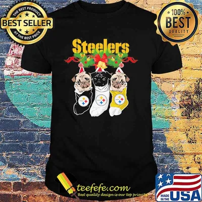Steeler Love Dogs Merry Christmas Shirt